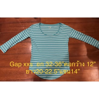 Gap xxs  ป้ายครบ เสื้อคอกว้าง ถูกสุดๆ ไร้ตำหนิ 170 บาท รวมส่ง