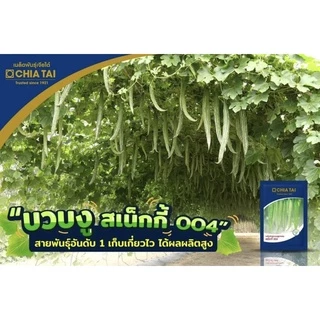 เมล็ดพันธุ์ บวบงู ลูกผสม สเน็กกี้ 004 20 กรัม ลอตใหม่ ล่าสุด