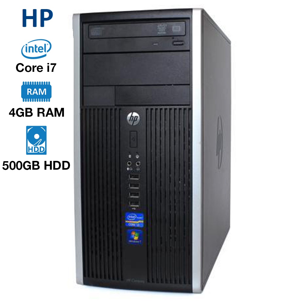 hp compaq elite 8300 microtower Intel® Core™ i7-3770  3.4GHz -RAM 4GB -HDD 500GB -DVD-RW (ออกใบกำกับภาษีได้)