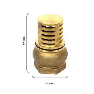 Foot valve ANA 3/4" BRASS FTV FOOT VALVE Water valve Water supply system ฟุตวาล์ว ฟุตวาล์ว FTV ANA 3/4 นิ้ว วาล์วน้ำ งาน