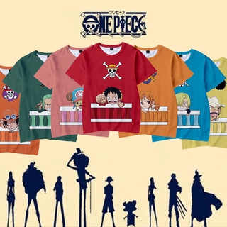 [GR] เสื้อยืดแขนสั้นลําลอง พิมพ์ลาย ONE PIECE Luffy Zoro Chopper เหมาะกับวันฮาโลวีน สําหรับผู้ชาย