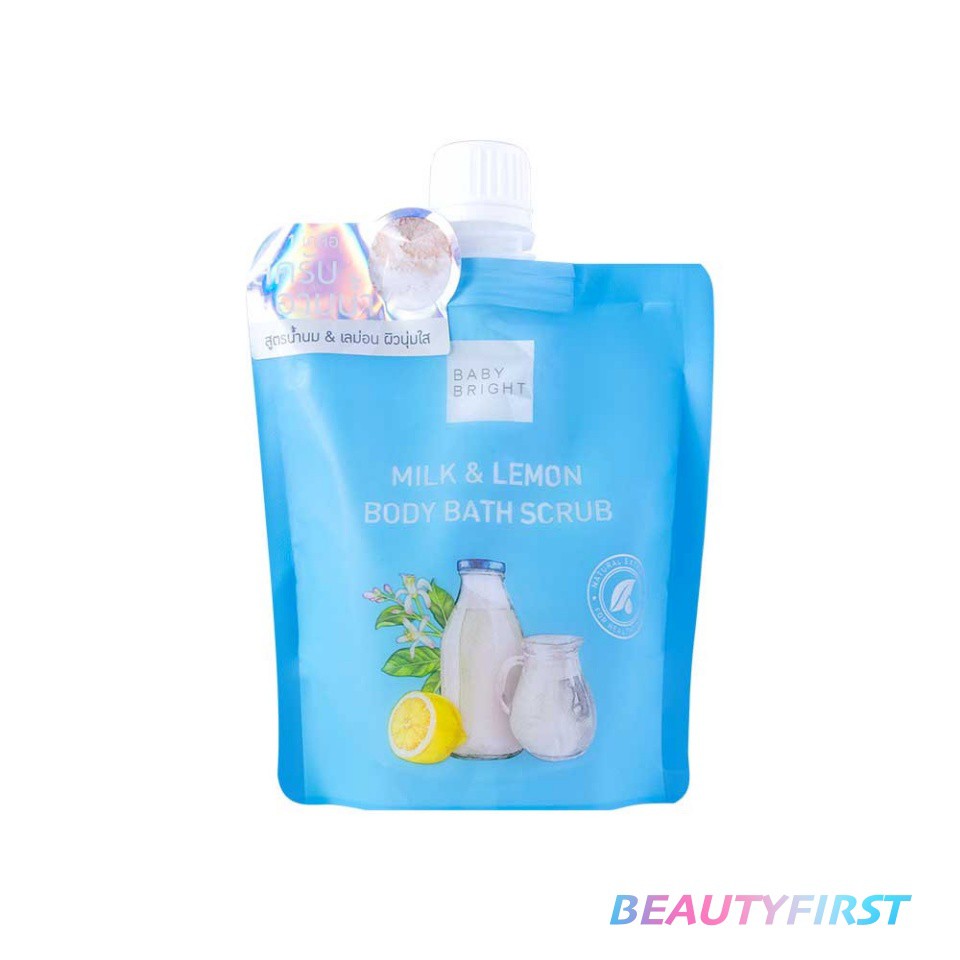 สครับอาบน้ำ Baby Bright Milk & Lemon Body Bath Scrub 250g