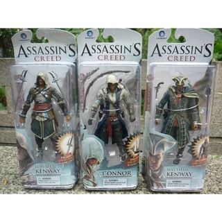 NECA MacFarlane Assassin s Creed 4 สีดำดูดซับ Edward James Kenway ของขวัญวันเกิด Action Figure PVC ของเล่นชุดเครื่องประด