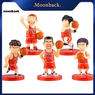 &lt;moonback&gt; โมเดลตุ๊กตาฟิกเกอร์ Slam Dunk ของขวัญวันเกิด คริสต์มาส วันหยุด ของเล่นสําหรับเด็ก 5 ชิ้น ต่อชุด