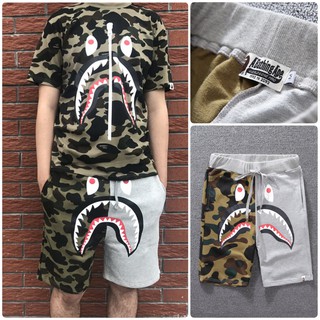 ⭐️BAPE New camouflage shark mouth printing casual pants⭐️