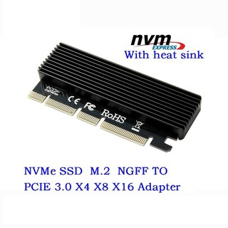 (LM-311)Expansion Card Adapter Led Interface M.2 NVMe SSD NGFF To PCIE 3.0 X16 X8 X4