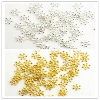 ตัวคั่นลูกปัด ลายเกร็ดหิมะ ขนาด 6-14mm Snowflake Spacer