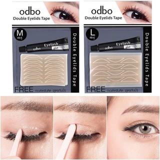 Odbo Mesh Double Eyelid เซท ตาข่ายสำหรับทำตาสองชั้น ฟรีกาว วิธีติดตาสองชั้น ตาข่าย รีวิว