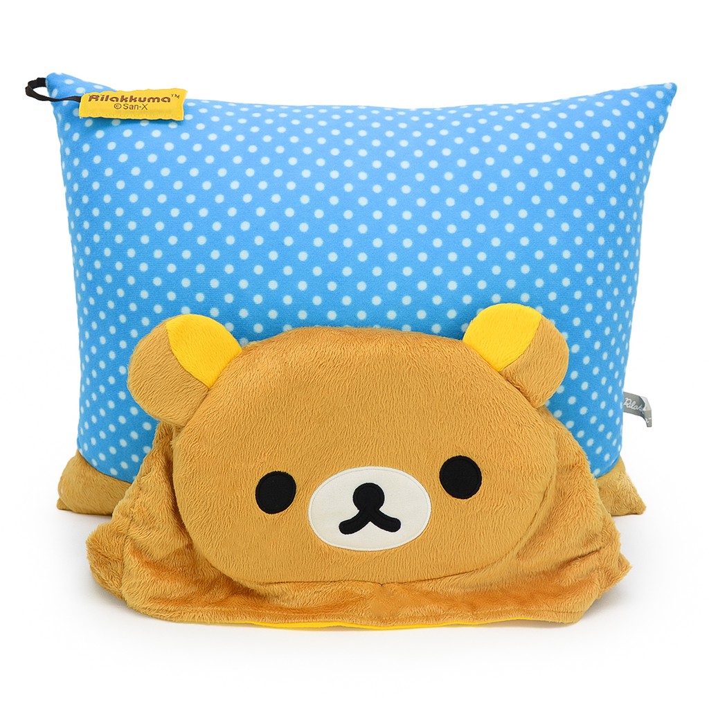 Rilakkuma ลิขสิทธิ์แท้ หมอนหนุนฮู้ด ริลัคคุมะ ( Rilakkuma )