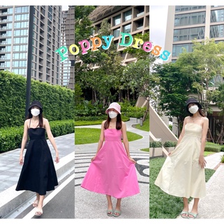 พร้อมส่ง Bonnie Goods|Poppy Dress เดรสยาวสไตล์เกาหลี🧺🧤✨