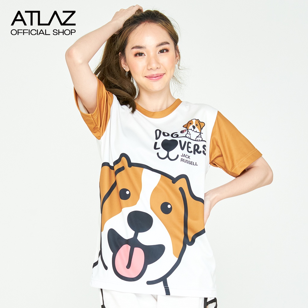 พร้อมส่ง ทุกวัน เสื้อวิ่งพิมพ์ลายน้องหมาแจ็ครัสเซลล์ Jack Russell ...