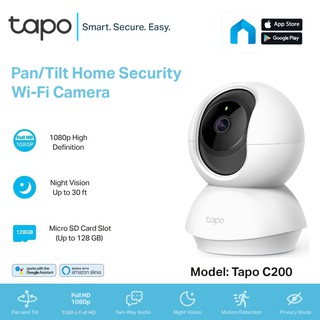 TP-Link Tapo Security Camera 360° คมชัด 1080P กล้องวงจรไร้สาย Wifi Wirless IP Camera รุ่น C200 รับประกัน 2 ปี