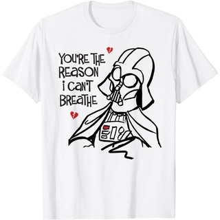 เสื้อยืดพิมพ์ลายเสื้อยืด ผ้าฝ้าย พิมพ์ลาย Star Wars Darth Vader Broken Hearts ป้องกันวันวาเลนไทน์ สําหรับผู้ชาย