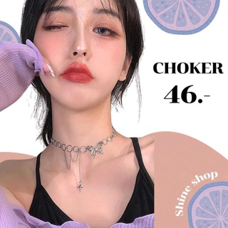 สร้อย สร้อยคอ โชกเกอร์ จี้ผีเสื้อ Choker #พร้อมส่ง