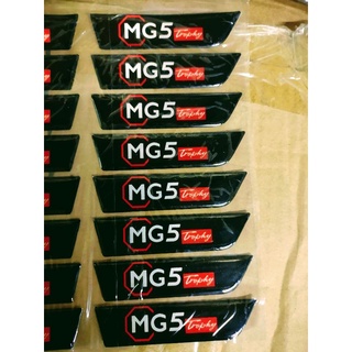 ป้ายสติ๊กเกอร์ติดรถตัวนูน-MG5-สำหรับติดตามอัธยาศัย