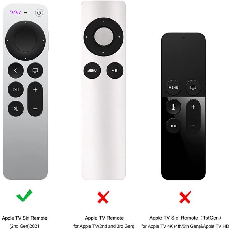 Dou เคสรีโมทกันกระแทกกันลื่นสําหรับ Apple Tv 4K Anti Slip #8