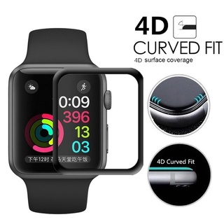 ฟิล์มกระจกนิรภัย 4D HD สําหรับ Smart Watches Series 7 6 SE 5 4 3 2 1 ขนาด 41 มม. 45 มม. 44 มม. 42 มม. 40 มม. 38 มม.