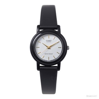 Casio นาฬิกาข้อมือผู้หญิง สายยางเรซิ่น รุ่น LQ-139EMV-7ALDF-สีดำ