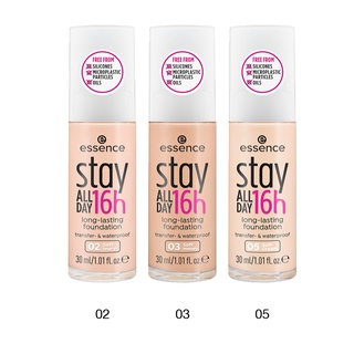 essence stay ALL DAY 16h long-lasting Foundation - เอสเซนส์สเตย์ออลเดย์16อาวลองลาสติ้งฟาวเดชั่น