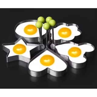 Fried egg mold 5 shapes พิมพ์ทอดไข่ 5 รูปทรง