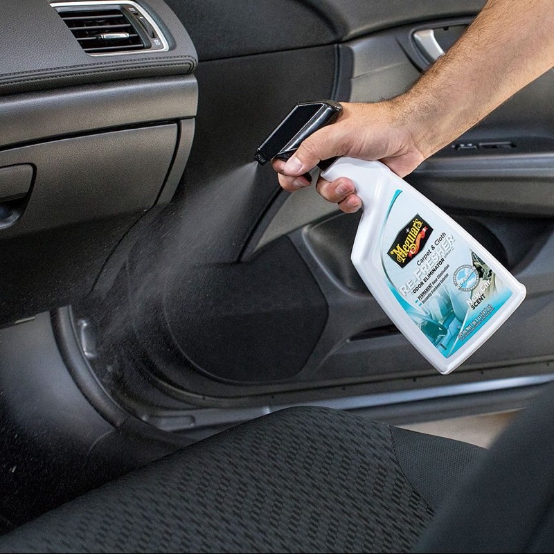 Meguiar’s G180724 Carpet & Cloth RE-FRESHER Odor Eliminator Spray สเปรย์กำจัดกลิ่นถาวรบนผ้าและพรม ขนาด 709 มิลลิลิตร ราคา ถูกที่สุด ดีลบีเคเค แกลเลอรีภาพที่ 2