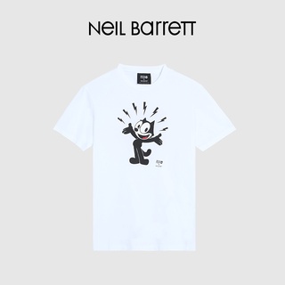 [Felix The cat series] เสื้อยืดแขนสั้น พิมพ์ลาย NEIL BARRETT Neo Bennett แฟชั่นฤดูใบไม้ผลิ และฤดูร้อน สําหรับผู้ชาย