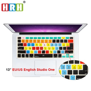 HRH Studio One Functional Shortcut Hotkey Silicone Keyboard Skin Cover Protector For Macbook Pro Air Retina 13 15 17 Bot