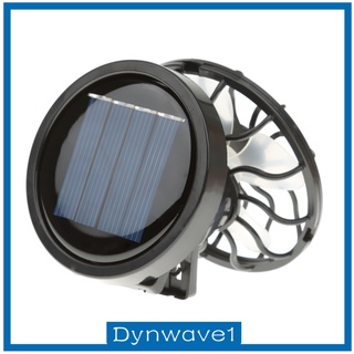 [DYNWAVE1] Energy Saving Clip-on Solar Cell Fan Sun Power Energy Panel Cooling Black
