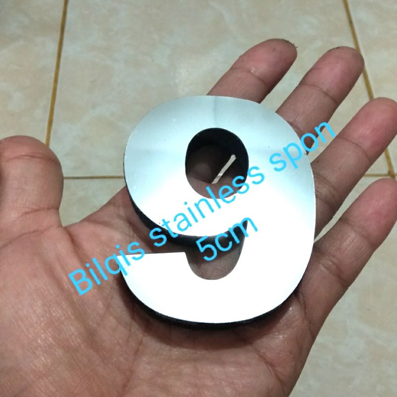 HOUSE NUMBER ฟองน้ําสแตนเลส 7CM