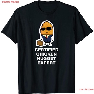 comic home 2022 เสื้อยืดลําลองสําหรับผู้ชายผ้าฝ้ายแขนสั้นพิมพ์ลาย Chicken Nugget Expert discountสามารถปรับแต่งได้