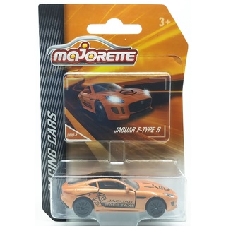 Majorette Jaguar F Type - Race Taxi - Metallic Orange Color /Wheels D5SB /scale 1/59 (3 inches) Package with Card