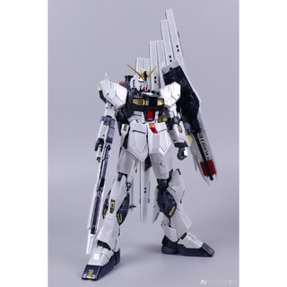 หุ่นยนต์กันดั้ม โมเดลกันดั้ม MG 1/100 (6619S) Nu Gundam Ver.Ka Metallic Color [Daban]