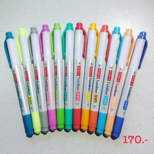 ปากกาสี Hilight Dong-A 2 หัว