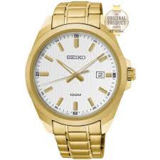 SEIKO Neo Classic นาฬิกาข้อมือผู้ชาย สายสแตนเลสทอง รุ่น SUR280P1 - สีทอง