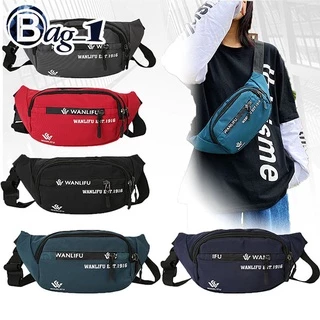 bag_1(BAG1698) กระเป๋าคาดอกและเอวลายWANLIFUช่องเยอะมาก