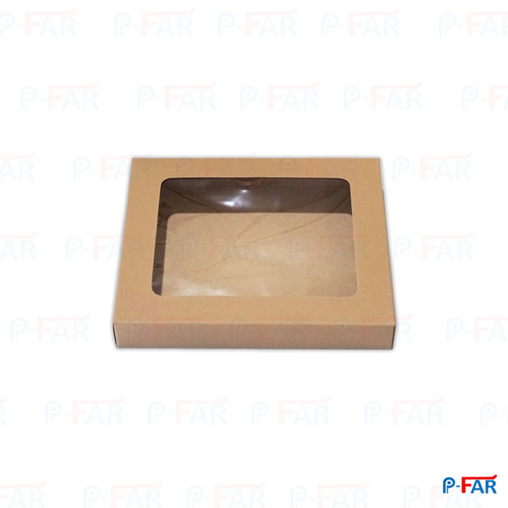 กล่องเหลี่ยมผืนผ้า ไซส์ L ขนาด 24 x 19 x 4 cm. (50 ใบ)