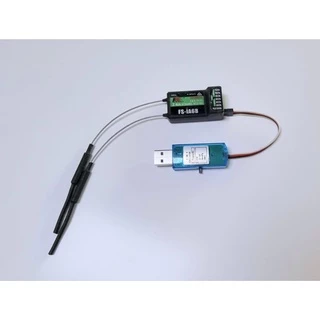 ซิมฝึกบินแบบใช้สายและไร้สายได้ Flysky/Futaba/Rediomaster/อีกหลายยี่ห้อที่รีซีฟมี ช่อง PPM+SBUS