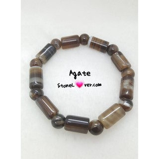 Agate/สร้อยข้อมือหินอาเกต