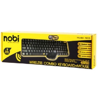 Nobi Keyboard &amp; Mouse Wireless Combo รุ่น NK05 (คีย์บอร์ด และเมาส์ไร้สาย)