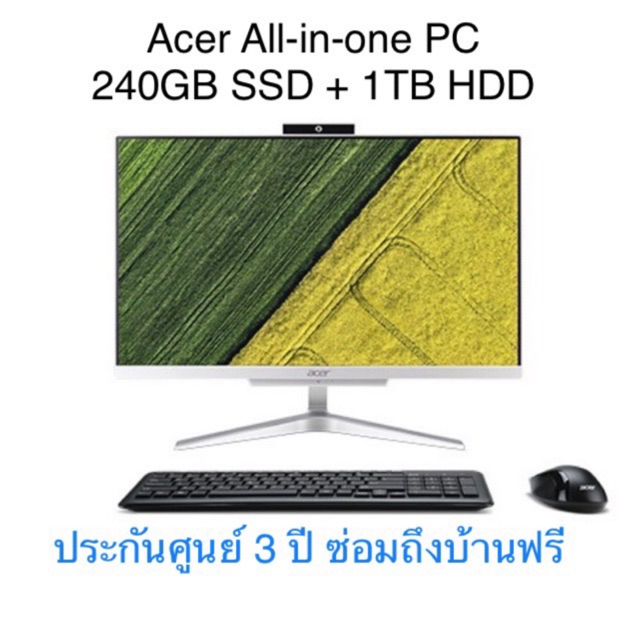 All-in-one w/ SSD Acer Aspire C22-320-A94G1T21Mi/T001