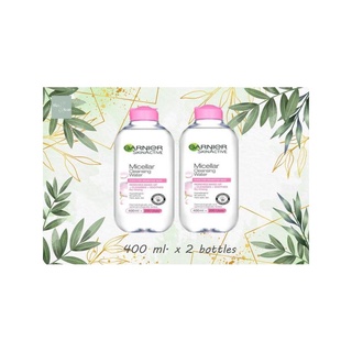 Garnier การ์นิเย่ ไมเซล่าฝาชมพู คลีนซิ่ง วอเตอร์ เซนซิทีฟ สกิน 400มล. x2ขวด GARNIER MICELLAR 400ML x2 bottles.