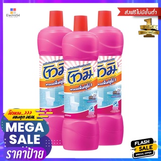 น้ำยาล้างห้องน้ำโทมิ พาวเวอร์พิ้งค์ซูโม่ 850 มล. สีชมพู แพ็ก3BATHROOM CLEANER TOMI POWER PINK SUMO 1 850ML PACK3