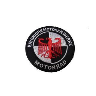 [ตัวรีด เย็บได้] BMW MOTORRAD (GERMAN VERSION) ป้ายติดเสื้อ logo Embroidered Sew Iron On Patches Badge