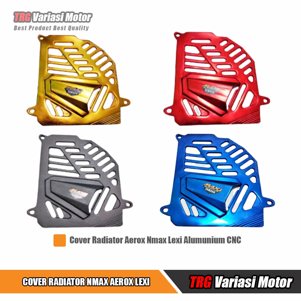 ฝาครอบหม้อน้ํา Aerox Nmax Lexi TRG อลูมิเนียม CNC ฝาครอบหม้อน้ํา 5 สี Variants
