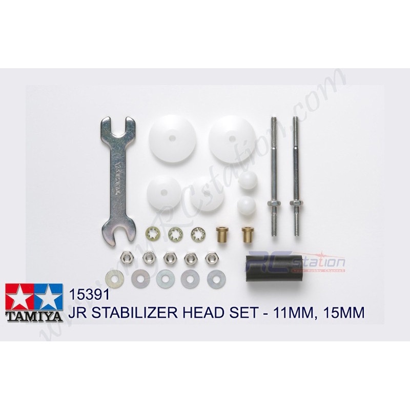 Tamiya 15391 - JR Stabilizer Head Set - 11mm, 15mm [1591]