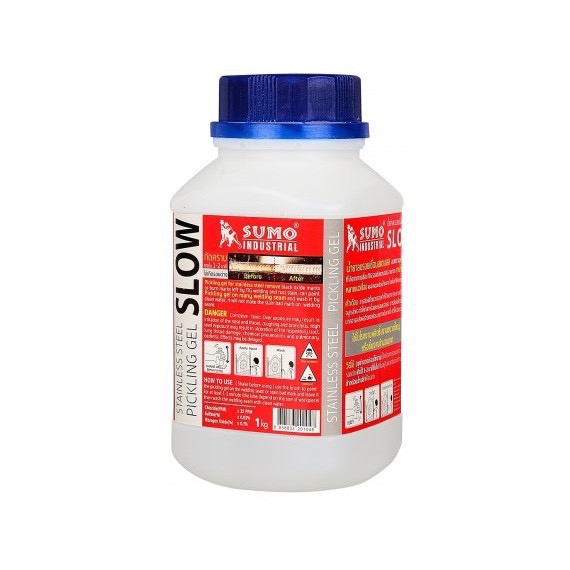น้ำยาลบรอยเชื่อมสแตนเลส SUMO 1000g ลบรอยเชื่อม สแตนเลส น้ำยาล้างรอยเชื่อม เจลลบรอยเชื่อม SLOW TIG