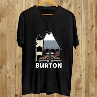 ราคาต่ำสุดเสื้อยืด ผ้าฝ้าย พิมพ์ลายโลโก้สโนว์บอร์ด Burton สําหรับผู้ชาย ไซซ์ S-5XLขนาดเต็มS-3XL