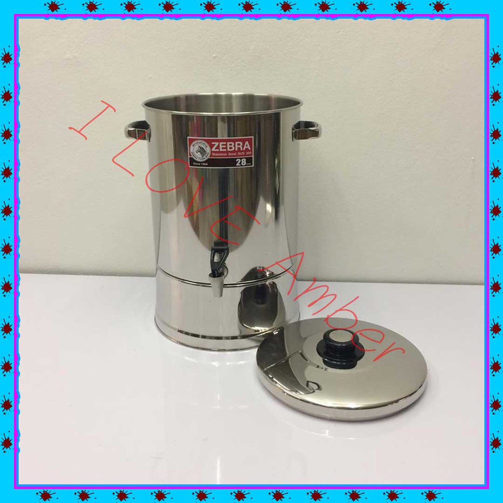 ชื่อ  : ZEBRA  PITCHER  HOT  AND  COLD WATER ZEBRA STAINLESS COOLER 26 CM. STAINLESS COOLER WATER HO