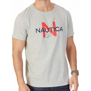 Nautica เสื้อยืดลําลอง แขนสั้น คอกลม พิมพ์ลายกราฟฟิค Heritage สไตล์คลาสสิก สําหรับผู้ชาย