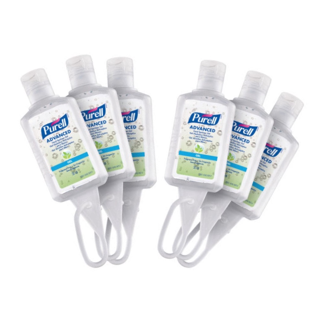 PURELL Advanced Hand Sanitizer (Fragrance Free) 70% Ethyl Alcohol-30ml Jelly Carrier (PACK OF 6) FDA No. 10-2-6200036353